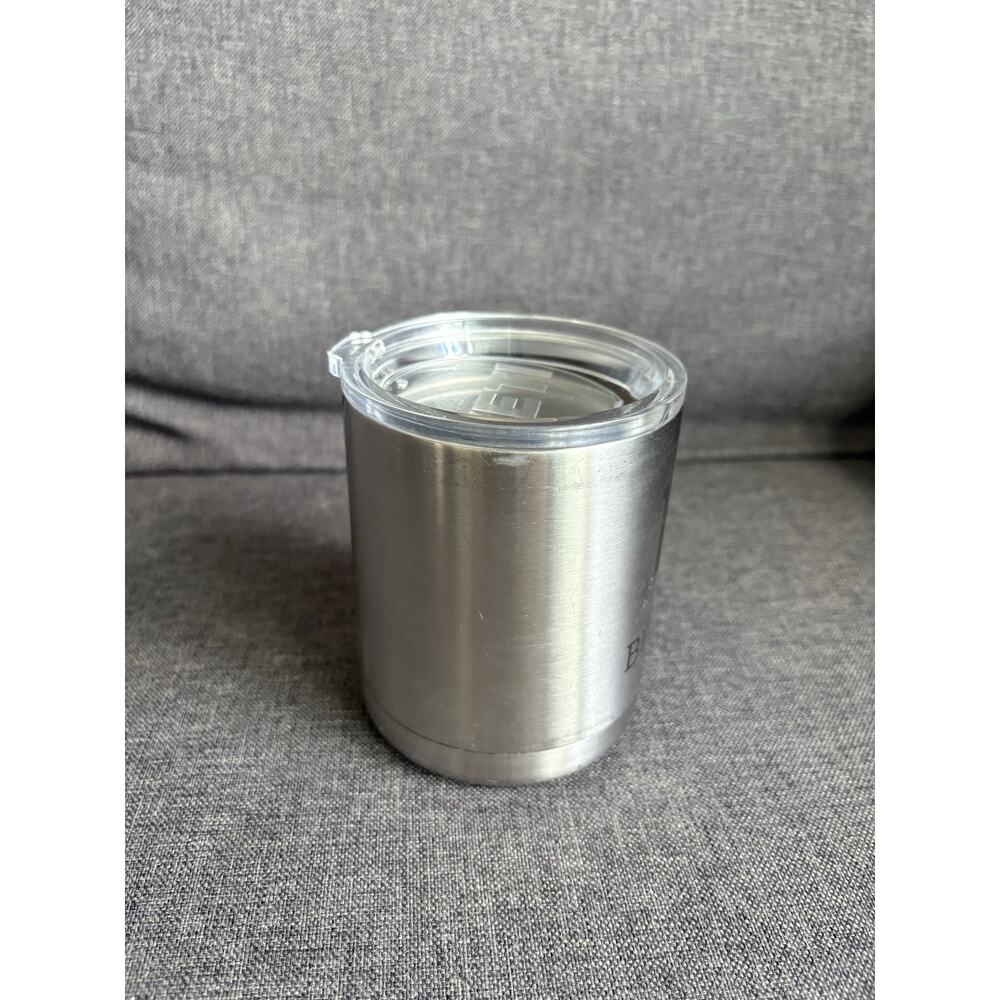YETI Rambler 10oz Lowball Tumbler Mug Insulated Stainless Steel With Lid & Logo - Picture 2 of 8